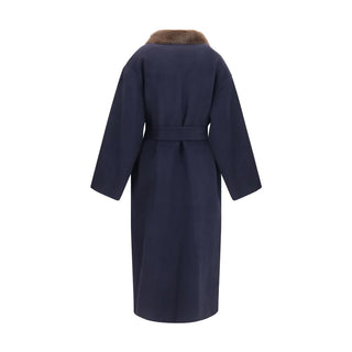 Blue Wool Oves Aries Coat