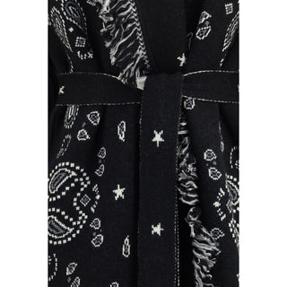 Black Wool Oves Aries Coat