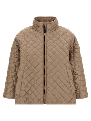 Beige Polyester Coat