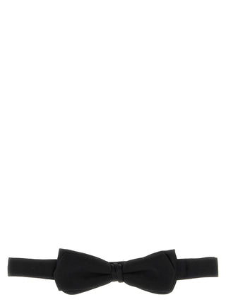 Black Silk Bowtie