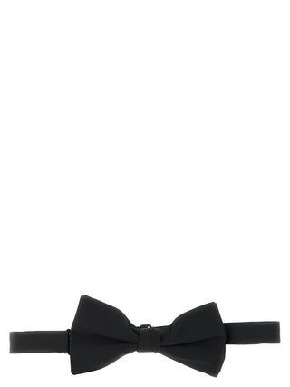 Black Silk Bowtie