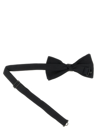 Black Silk Bowtie