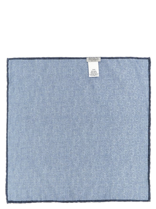 Blue Silk Pocket Square
