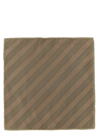 Beige Silk Pocket Square