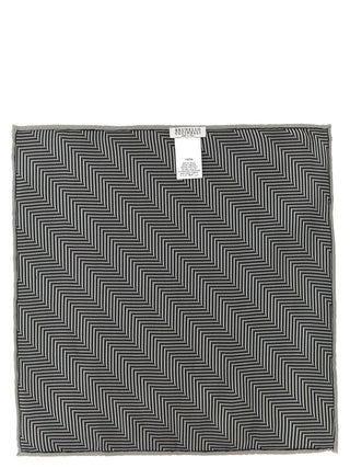 Gray Silk Pocket Square