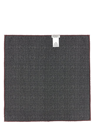 Gray Silk Pocket Square