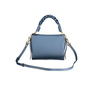 Blue Leather Women Bag