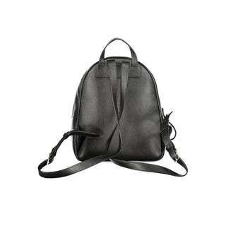 Black Leather Women's Backpack