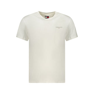 White Cotton Men's T-Shirt