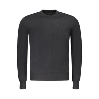 Black Fabric Men's Sweater