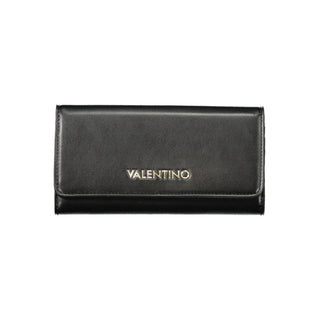 Black Polyurethane Women's Wallet
