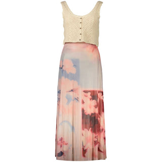Pink Viscose Women's Dress