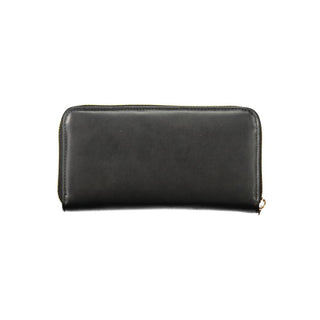 Black Polyurethane Women's Wallet