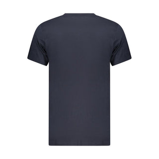 Blue Cotton Men's T-Shirt