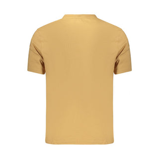 Brown Cotton Men's T-Shirt