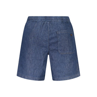 Blue Cotton Men's Jean Shorts