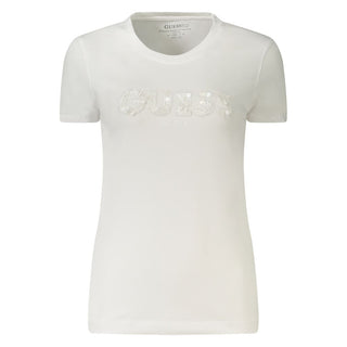 White Cotton Women's T-Shirt