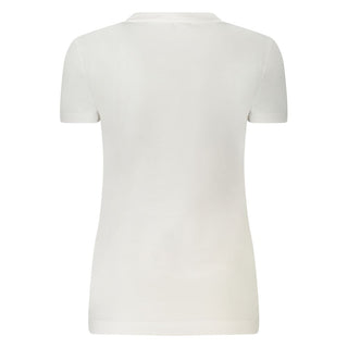 White Cotton Women's T-Shirt
