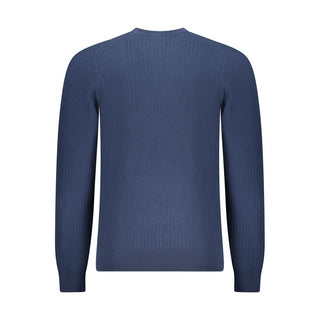 Blue Cotton Men's Sweater