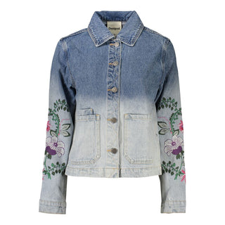 Blue Cotton Women's Jacket