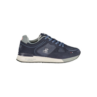 Blue Polyurethane Men's Sneaker