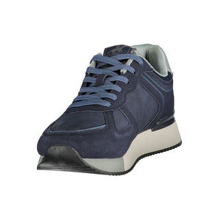 Blue Polyurethane Men's Sneaker