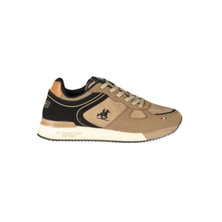 Brown Polyester Mens Sneaker