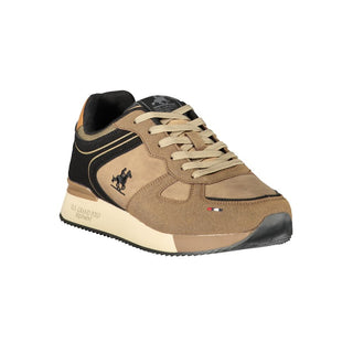 Brown Polyester Mens Sneaker
