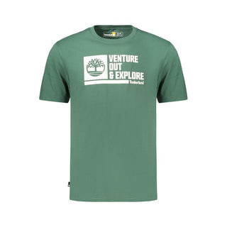 Green Cotton Men's T-Shirt