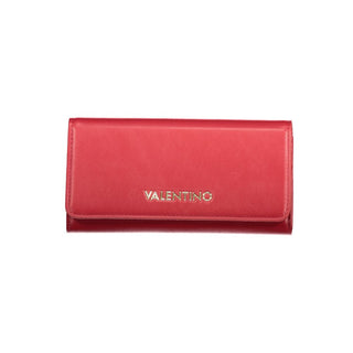 Red Polyurethane Women Wallet