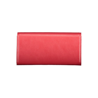 Red Polyurethane Women Wallet