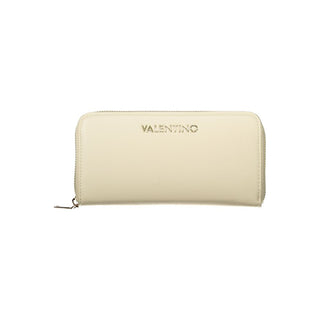 Beige Polyurethane Women Wallet