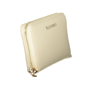 Beige Polyurethane Women Wallet