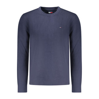 Blue Cotton Men's Sweater