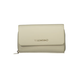 Beige Polyurethane Women Wallet