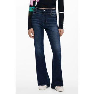 Blue Cotton Womens Jean