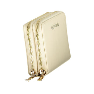 Beige Polyurethane Women's Wallet