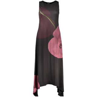 Black Polyester Women's Dress