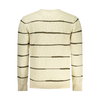 Beige Cotton Men's Sweater