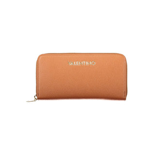 Brown Polyurethane Women's Wallet