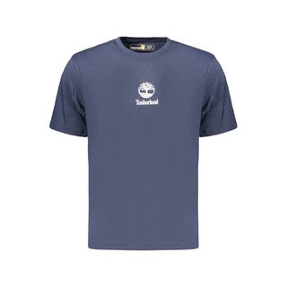 Blue Cotton Men's T-Shirt