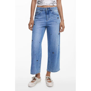 Azzurro Cotton Women's Jeans