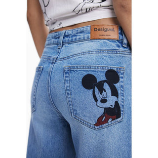 Azzurro Cotton Women's Jeans