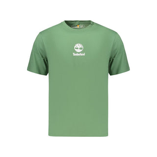 Green Cotton Men's T-Shirt