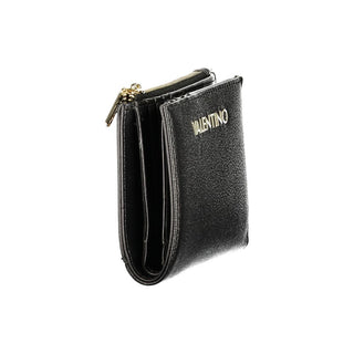 Black Polyurethane Womens Wallet