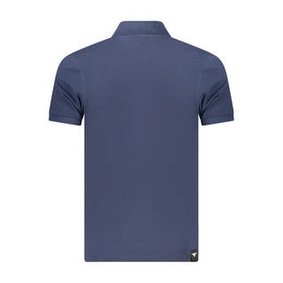 Blue Cotton Men's Polo Shirt