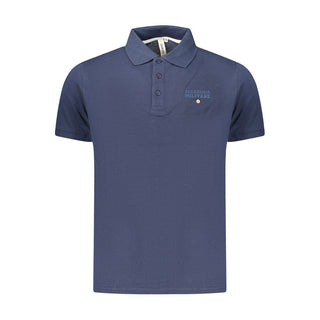 Blue Cotton Men's Polo Shirt