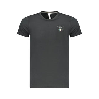 Black Cotton Men's T-Shirt