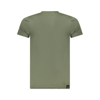 Green Cotton Men's T-Shirt