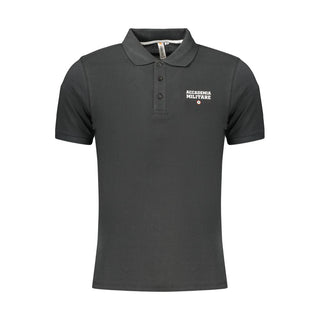 Black Cotton Men's Polo Shirt